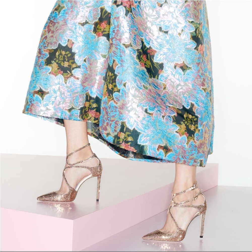New Jimmy Choo Lancer 100 Crystal embellished 41.5 $2,895